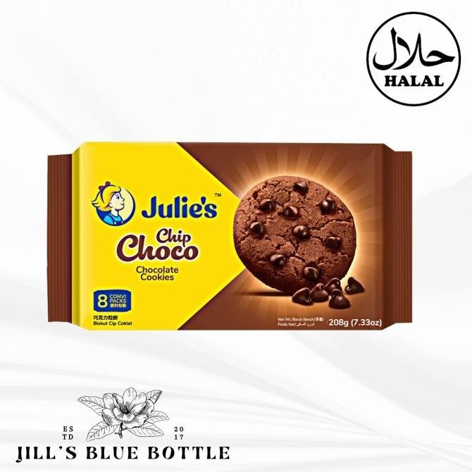 

Julie'S Choco Chip Chocolate Cookies 200 G /Biskuit Coklat Julies Stok Terbatas