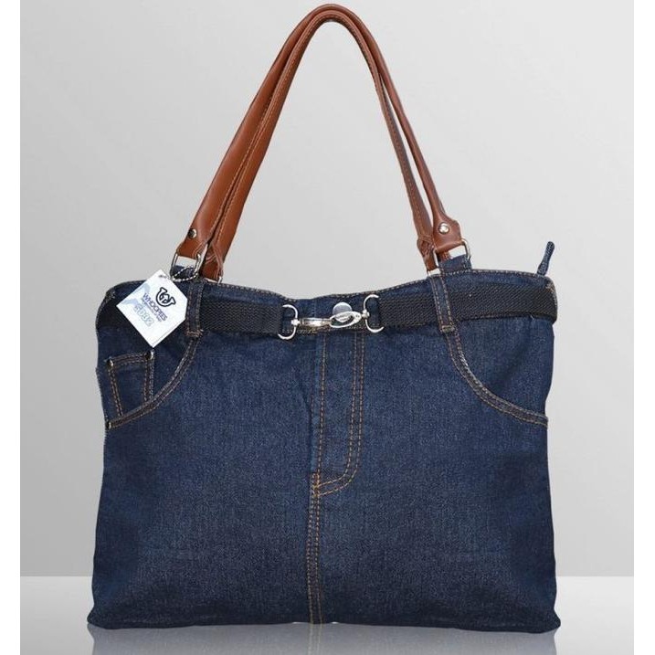 Tas Selempang Wanita Whoopees 5032 Tote Denim Branded Keren Unik Murah