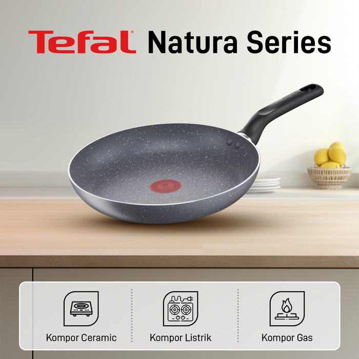 Tefal Natura Wokpan 32Cm+ Lid Wajan Anti Lengket