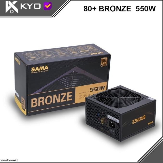 PSU KYO SAMA 550W 80+ BRONZE NON MODULAR PSU 550W 80 BRONZE BLACK