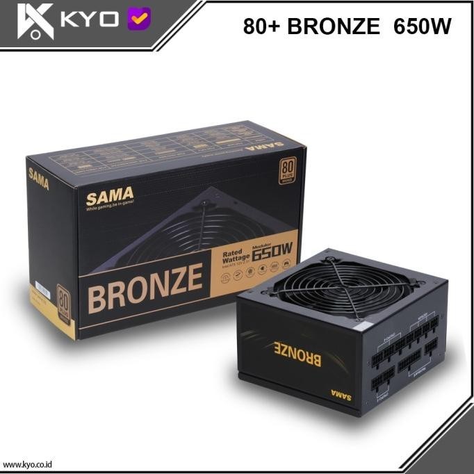 PSU KYO SAMA 650W 80+ BRONZE MODULAR PSU 650W 80 BRONZE BLACK
