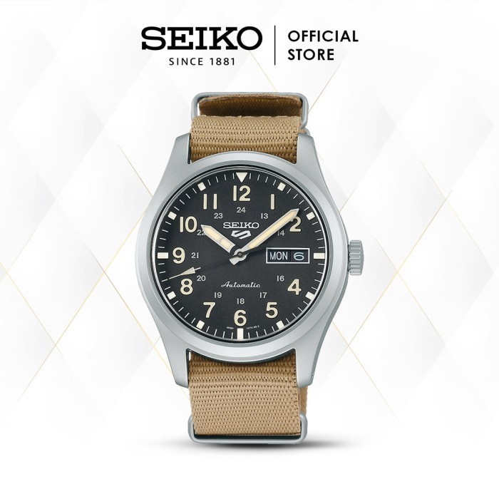 Jam Tangan Pria Seiko 5 Sports Field Military Style Automatic Srpg35K1