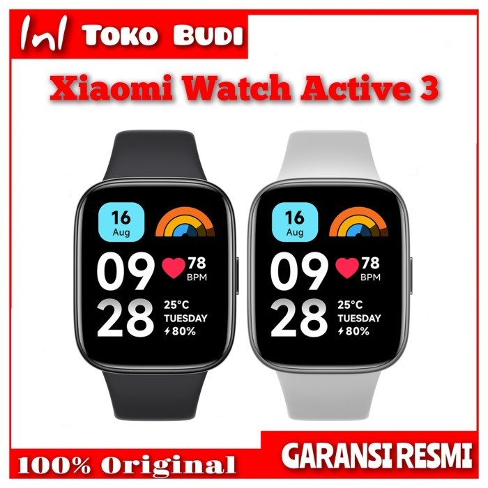 Xiaomi Redmi Active 3 Smartwatch Garansi Resmi Tam New