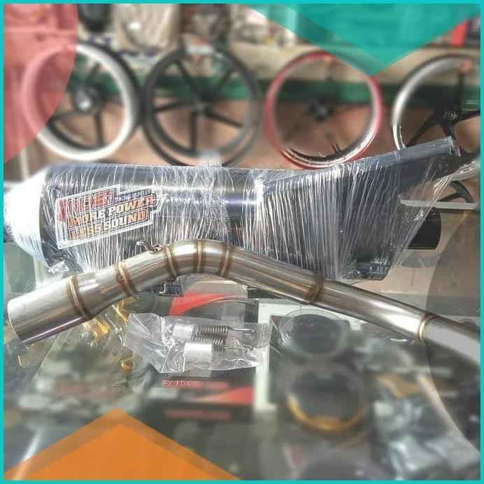 KNALPOT STANDAR RECING MEREK NOBI HONDA BEAT 19F3B2024 sparepart