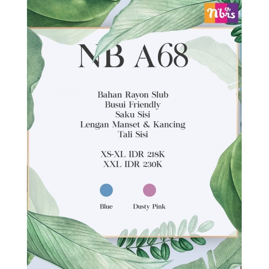 Sale 25% Gamis Nibras Nb A68 Nb A74 Nb A84 Cuci Gudang Bisa Cod DiskonR33A