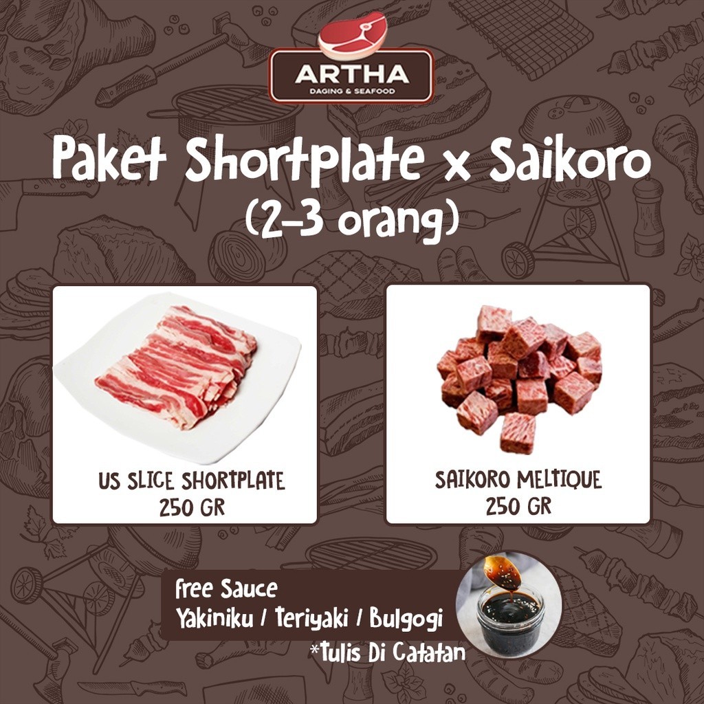 

Paket Us Slice Shorplate 250 Gr + Saikoro Meltique 250Gr -Gratisongkir