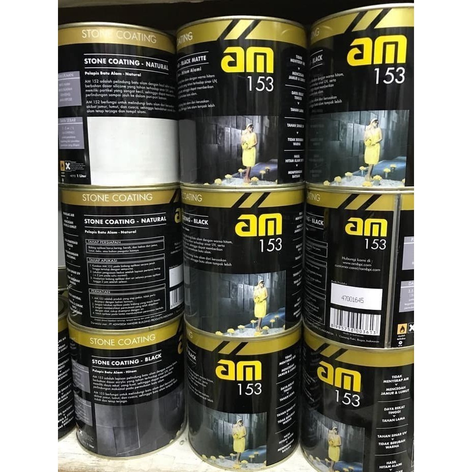 COATING BATU ALAM BLACK MATTE ( HITAM DOFF ) AM 153