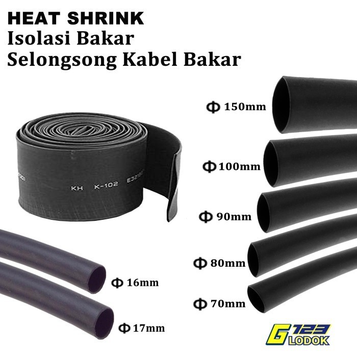 Heat Shrink Kabel Bakar Konektor Penyambung Kabel Isolasi Ukuran Besar