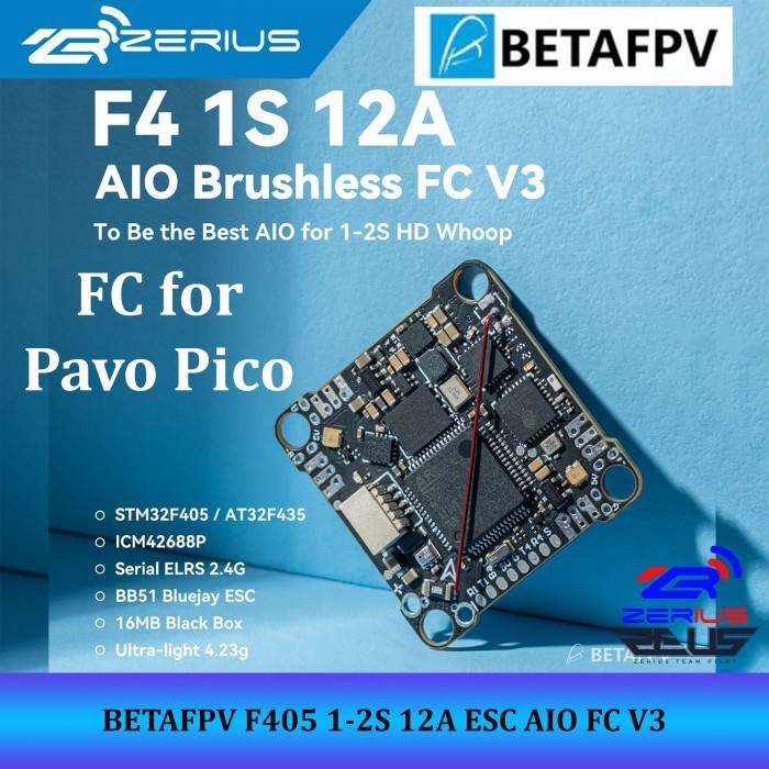 BETAFPV F405 1-2S 12A ESC AIO for Pavo Pico ELRS Flight Controller