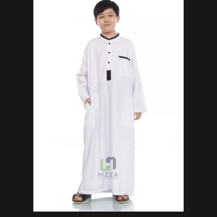 Kualitas Terbagus Jubah Gamis Anak Laki/Jubah Putih Anak Laki/Gamis Putih Plus Peci