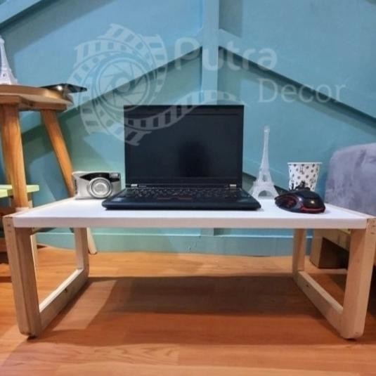 meja belajar minimalis lipat - meja lesehan kayu jati/ meja lipat anak