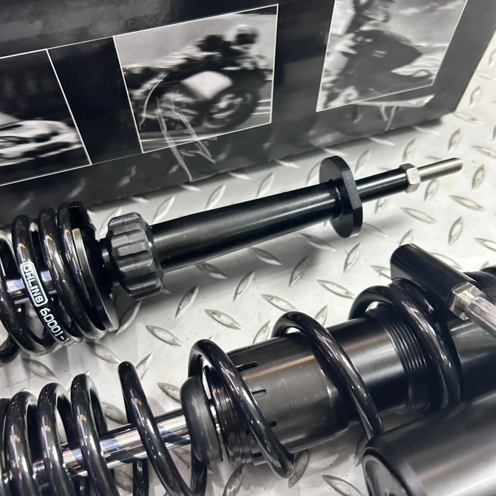 Shock Tabung Ohlins Ya Series Black With Preload Adjuster Vespa