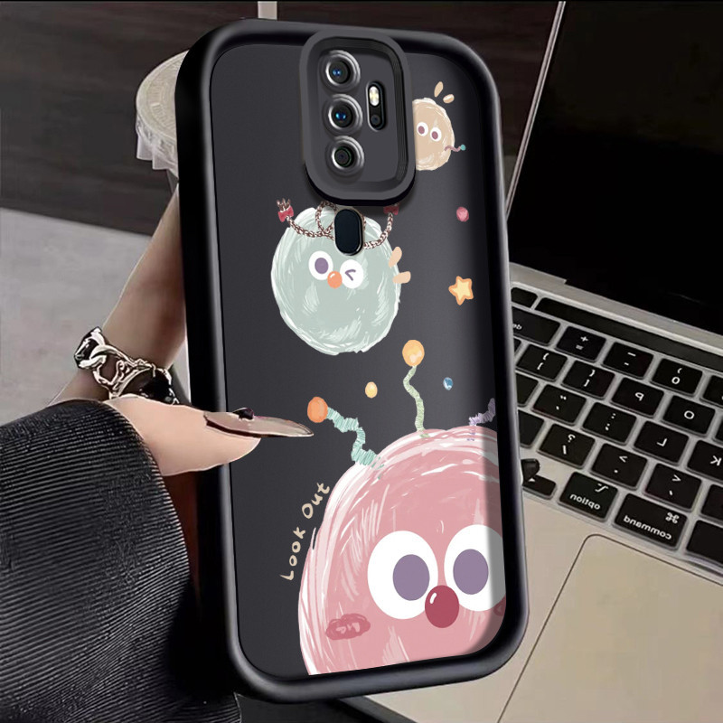 Casing Hp OPPO A5 2020 OPPO A9 2020 Case pola Bola berwarnat desain Casing HP lensa kamera Softcase 