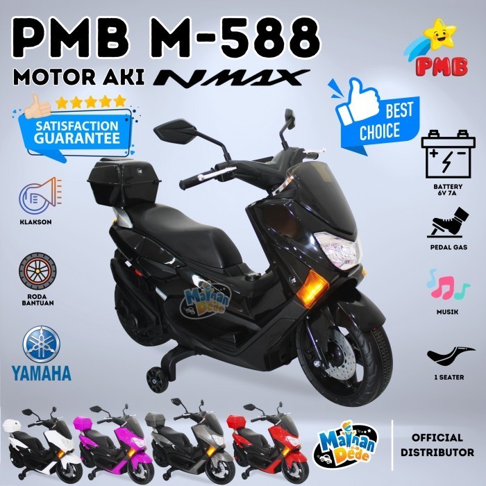 Mainan Motor Aki Anak Pmb 588 Nmax M588 M-588 Nmax Raid