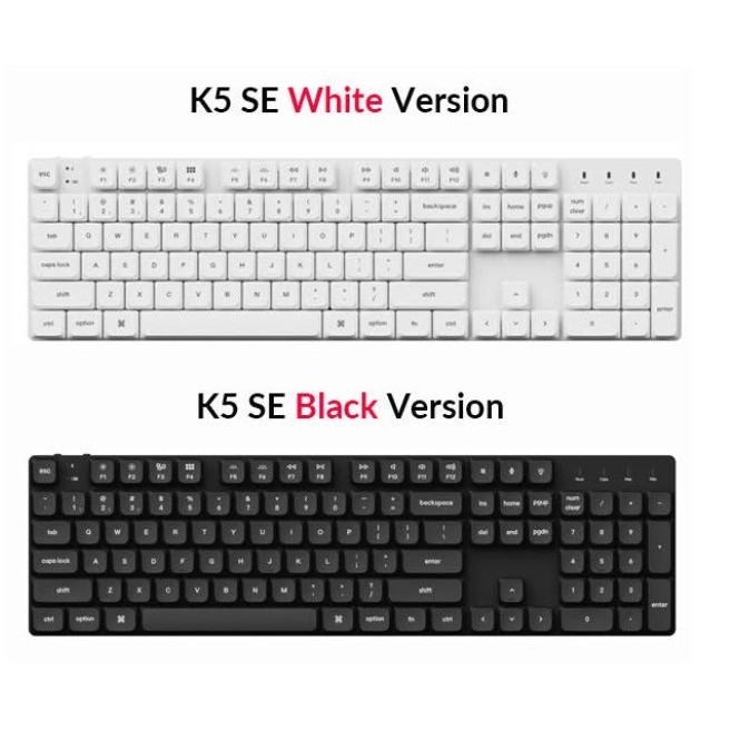 Keychron K5 SE Keyboard Mekanis Nirkabel Full Size Hitam