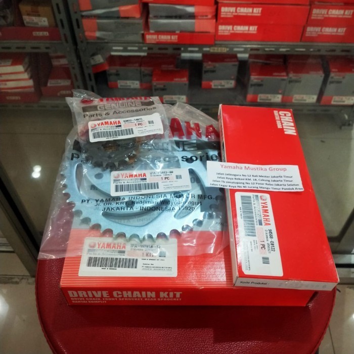 Gear Set Vixion Nvl / Rantai Set Vixion Nvl Original Yamaha