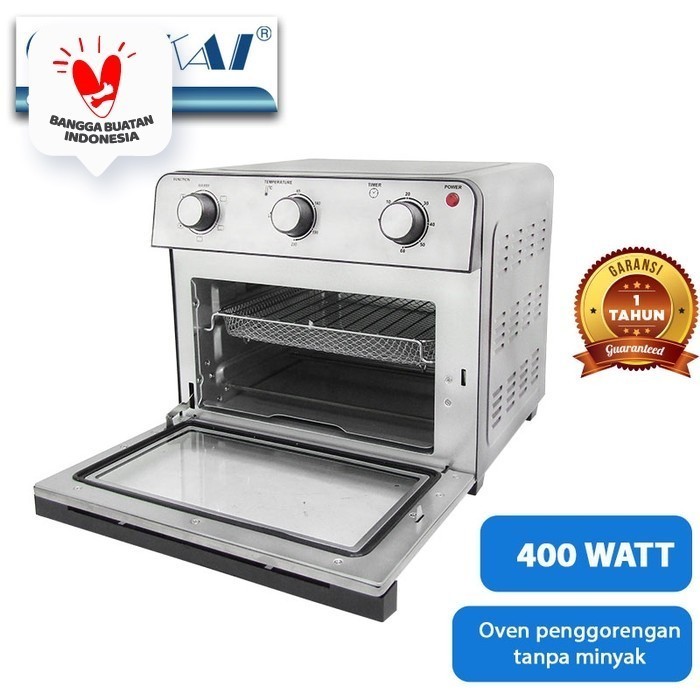 Sekai Air Fryer Oven Afo 220 2 In 1 22 Liter 400Watt Afo220 Low Watt