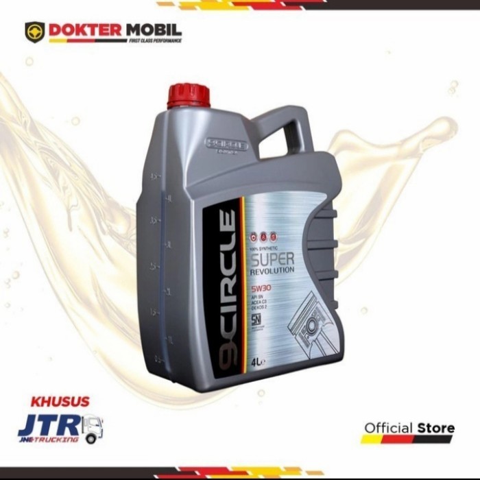 OLI MOBIL TERBAIK 9 CIRCLE - 10W 40 SYNTHETIC ENGINE OIL WERT PLUS 1L