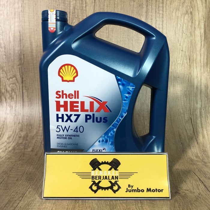 OLI MESIN SHELL HELIX HX7 5W-40 4 L - OLI MOBIL BENSIN - ORIGINAL