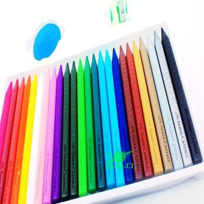 

Crayon Erasable Faber Castell isi 24 Warna (Crayon Bisa Dihapus) HT