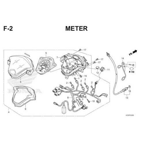 37200K25601 Speedometer Honda Beat Sporty Esp Cbs Non Iss K25G
