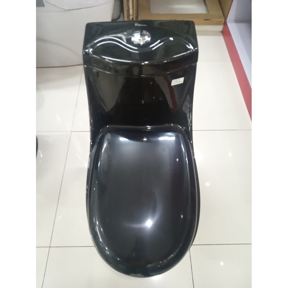 Toilet/ Kloset/ Wc Duduk Trilliunware Opal Black Dual Flush