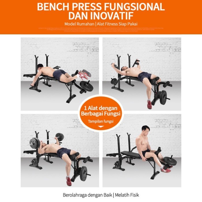 Bench Press Murah / Bench Press Alat Fitness / Bench Press Multifungsi Termurah Terlaris Promo