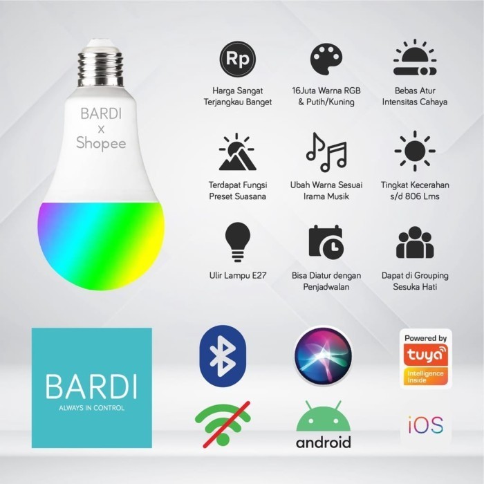 Free Gift-Do Not Buy/Jangan Dibeli Bardi Smart Lamp Bulb