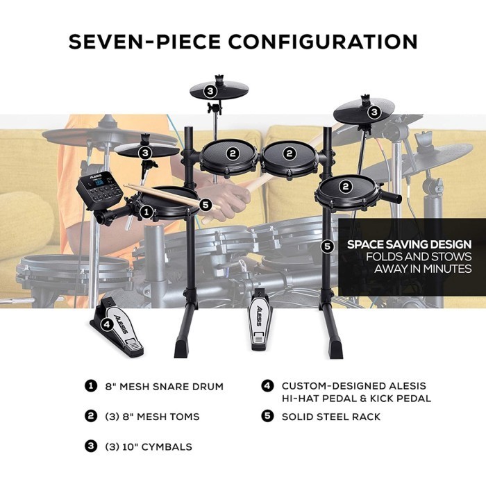 Alesis Turbo Mesh Kit Electric Drum Set Drum Elektrik Termurah Terlaris Promo