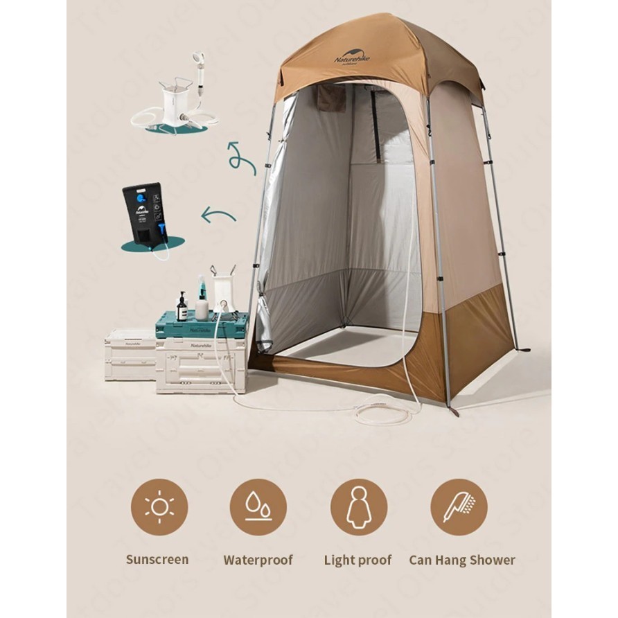 Tenda Toilet / Shower Mandi Camping Portable Naturehike Nh21Zp005