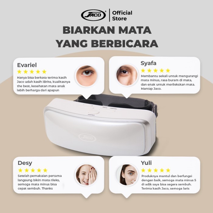 Jaco Ibrite Alat Terapi Mata Gratis 1 Kotak Ibrite Therapy Tissue Termurah Terlaris Promo