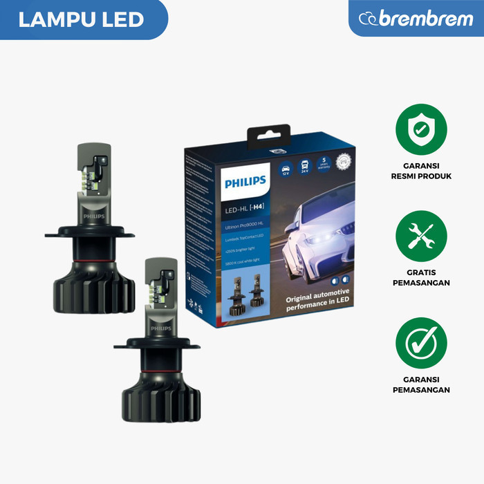 Philips Ultinon Pro9000 Hl H4 - Lampu Led