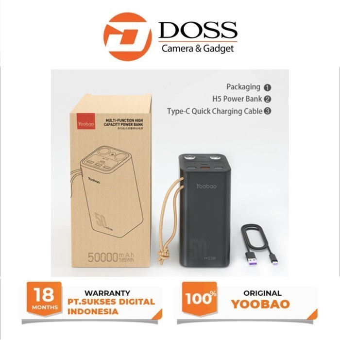 Yoobao H5 50000 Mah Black