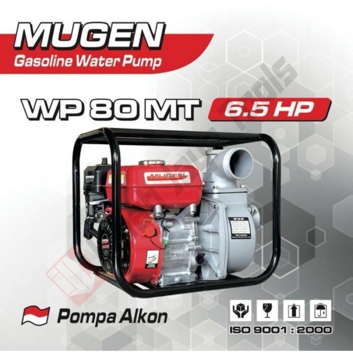Mugen Wp80Mt Water Pump 3" 6.5 Hp Mesin Pompa Alkon Air Sawah Irigasi