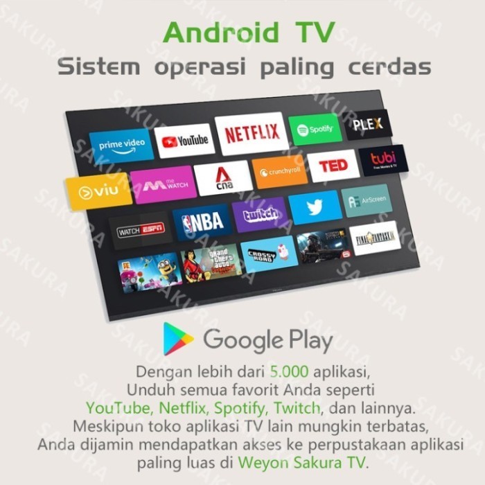Weyon Animex Tv Led 32 Inch Full Hd Ready Smart Tv Televisi