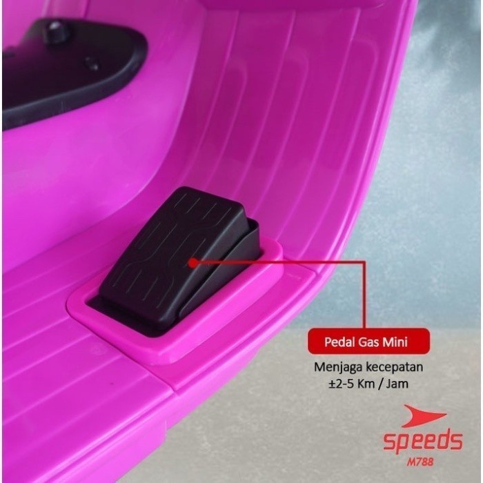 Mainan Anak Perempuan Laki Motor Listrik Aki Vespa Mini Piaggio M788