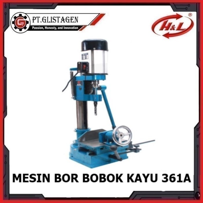TERBARU - Mesin Bor Bobok Kayu Chisel Bor Duduk Tatah Mortizer Machine HL 361 A