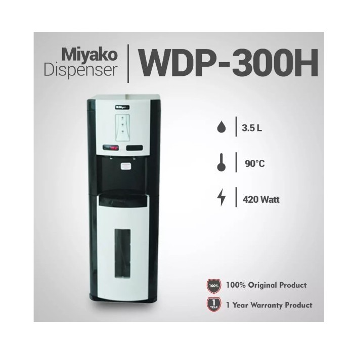 Miyako Wdp-300 H Dispenser / Galon Bawah / Wdp300H