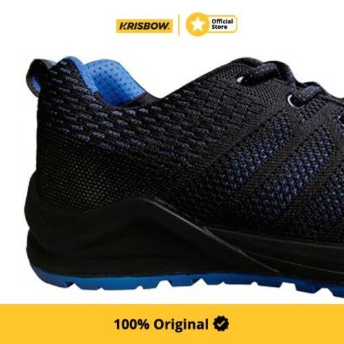 Krisbow Sepatu Safety Shoes Auxo Ukuran 44 - Hitam/Biru Termurah Terlaris Promo