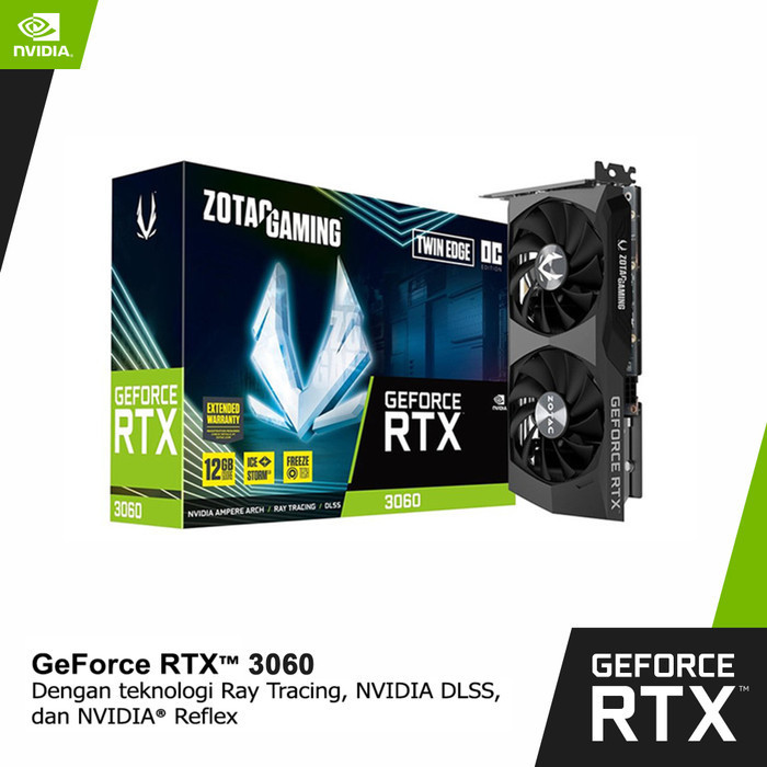 Zotac Rtx 3060 Twin Edge Oc Gaming 12Gb Ddr6 Nvidia Geforce Rtx3060