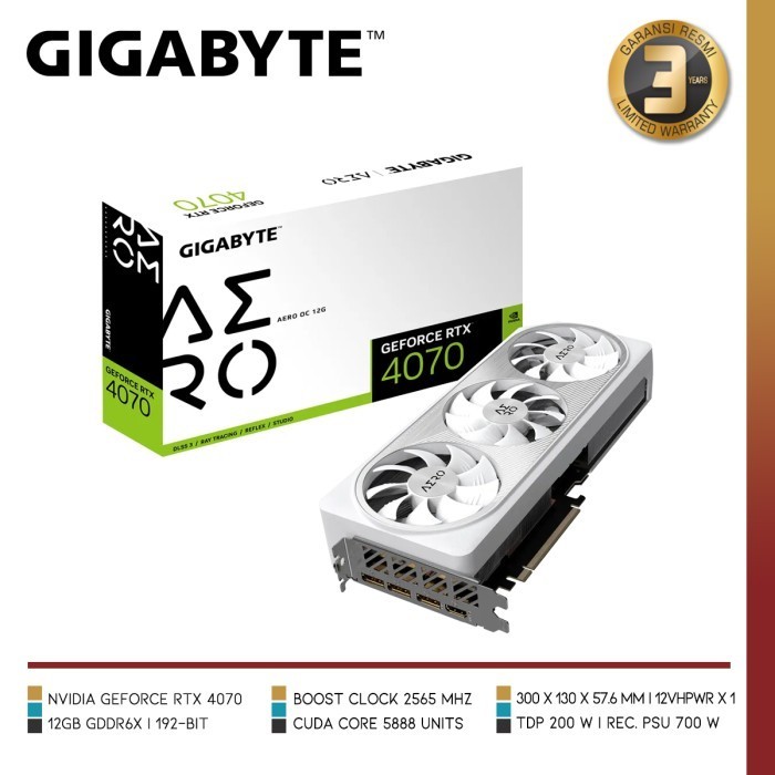 Gigabyte Geforce Rtx 4070 Aero Oc 12G