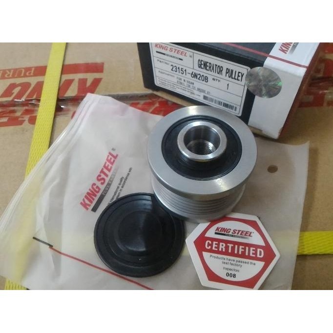 ns_ Xtrail T31 2.5 Puli Pulley Alternator dinamo ampere aki OEM NISSAN