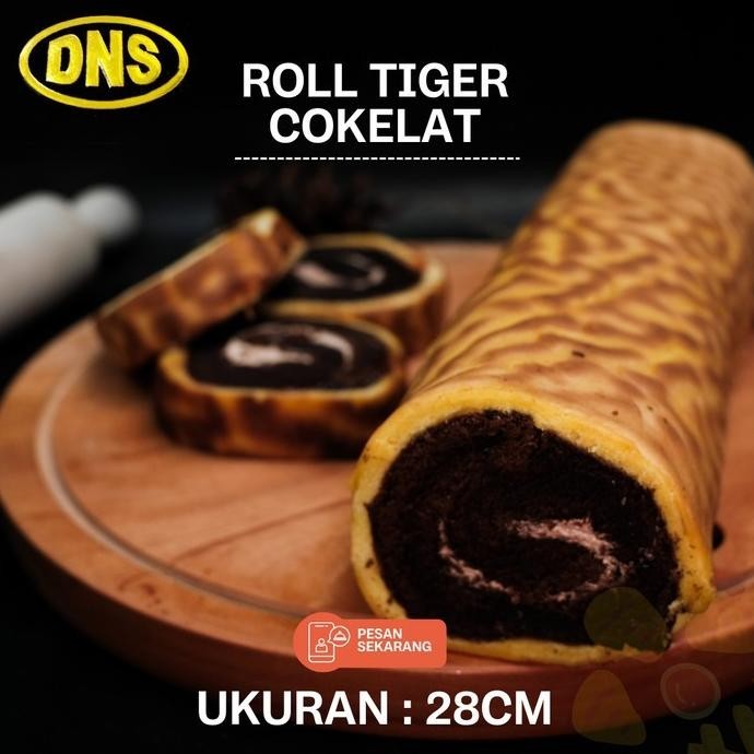 

Ptr Tiger Roll Cake/ Kue Coklat Loyang / Kue Bolu Gulung Premium Adenzen89