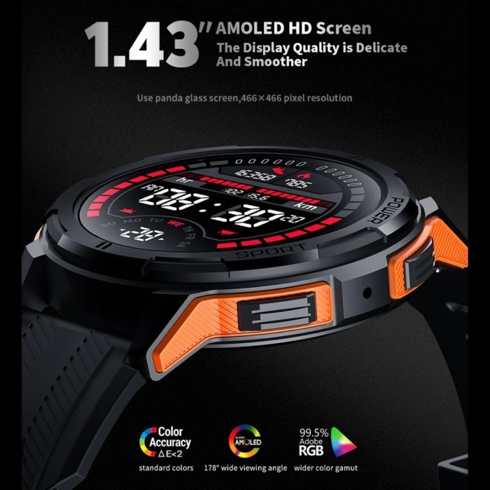 Mitimes C25 Smart Watch 1.43 Inch Amoled Sport Watch