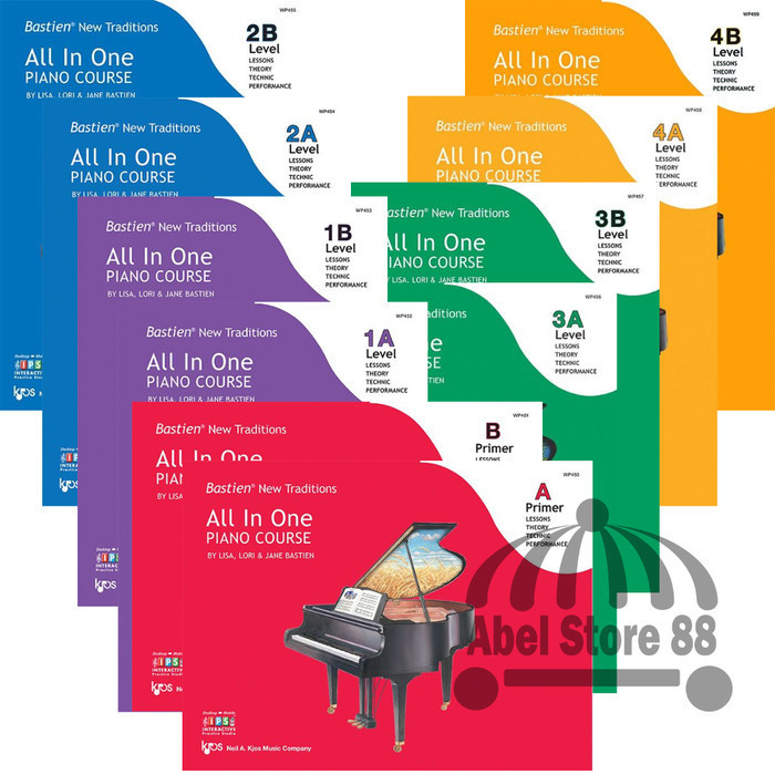 

Bastien All In One Piano Course Level Ab1A1B2A2B3A3B4A4B Buku