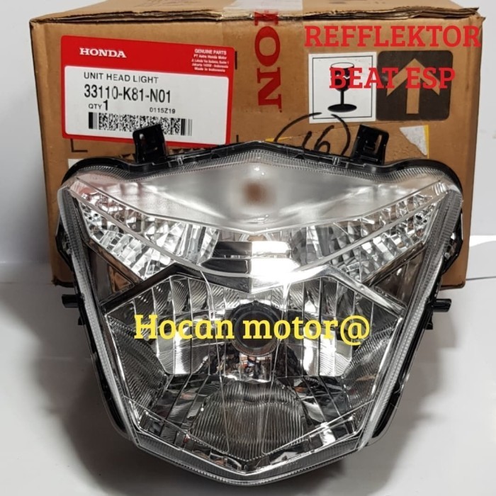 

Refektor Reflektor Lampu Depan Assy Beat Esp Street Asli Ygp