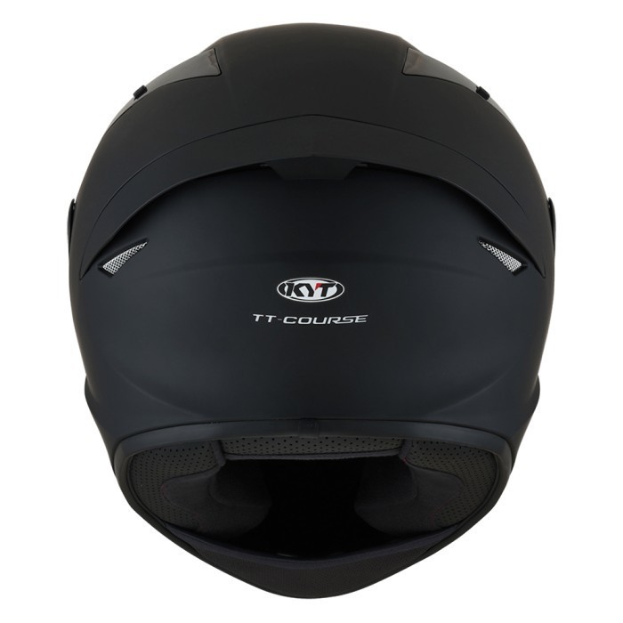 Helm Kyt Tt Course Plain (Visor Clear) - Matt Black
