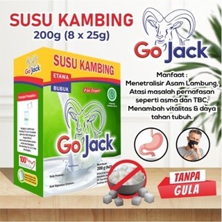 

Susu Kambing Etawa Go Jack ( No Sugar) Sachet 200gr (8x25gr) ASLI