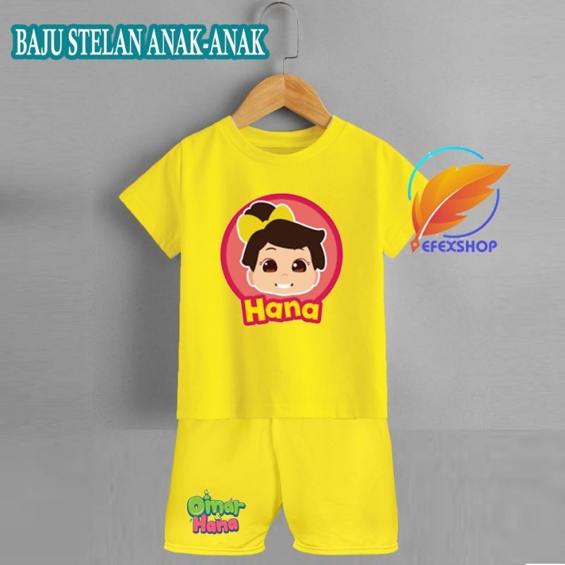 STELAN ANAK HANA BAJU KAOS ANAK OMAR DAN HANA