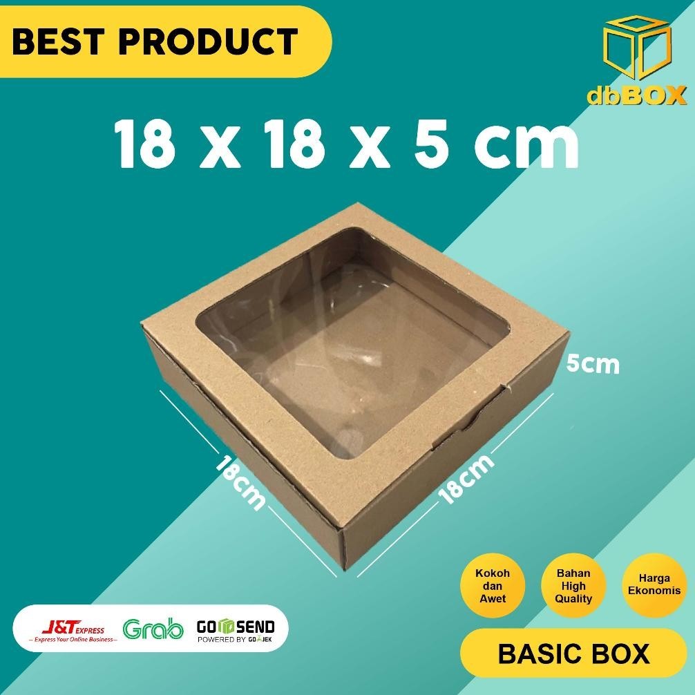 

NEW (10pcs) BOX MIKA 18x18x5 kardus die cut, untuk kue hampers gift box MIKA MIKA- TERLARIS